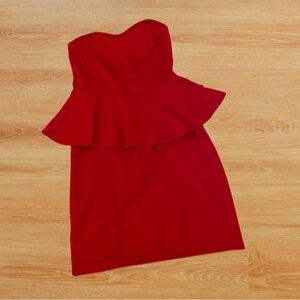 dELIA*s red peplum dress!!